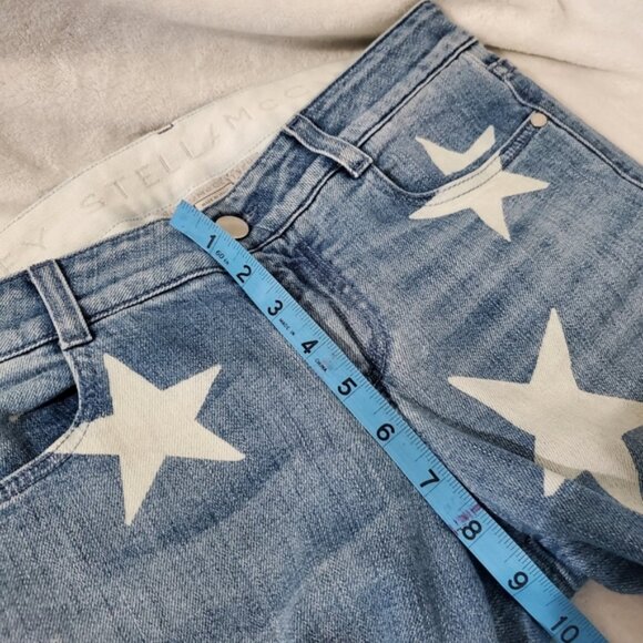 Stella McCartney Classic Blue Jeans with Stars sz 28 - Picture 9 of 13